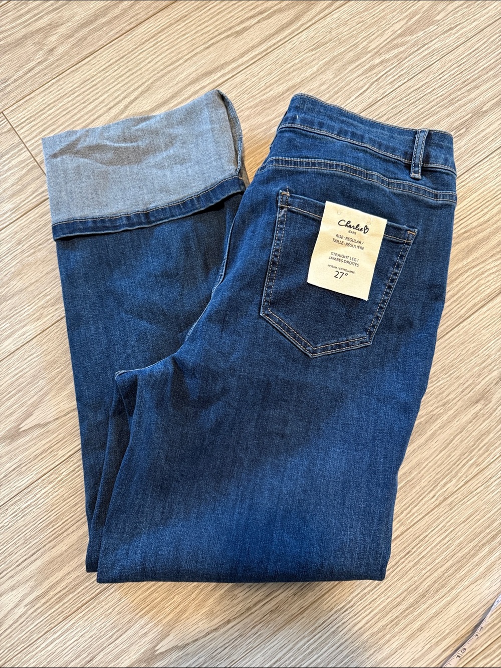 NWT Charlie B Cuffed Jeans